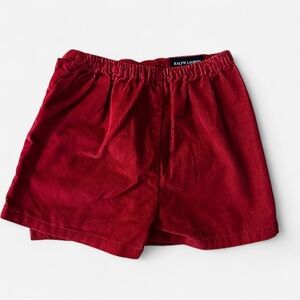Ralph Lauren Deep Red Cotton Shorts
